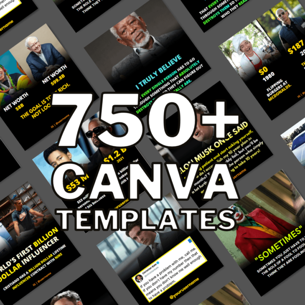 750+ Canva templates