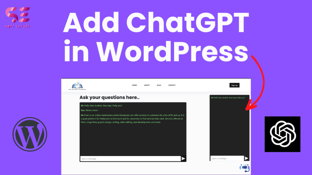 Add ChatGPT in WordPress