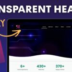 Sticky transparent elementor header