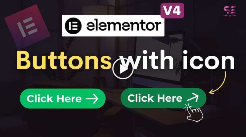 Elementor v4 button with icon SoftExpert
