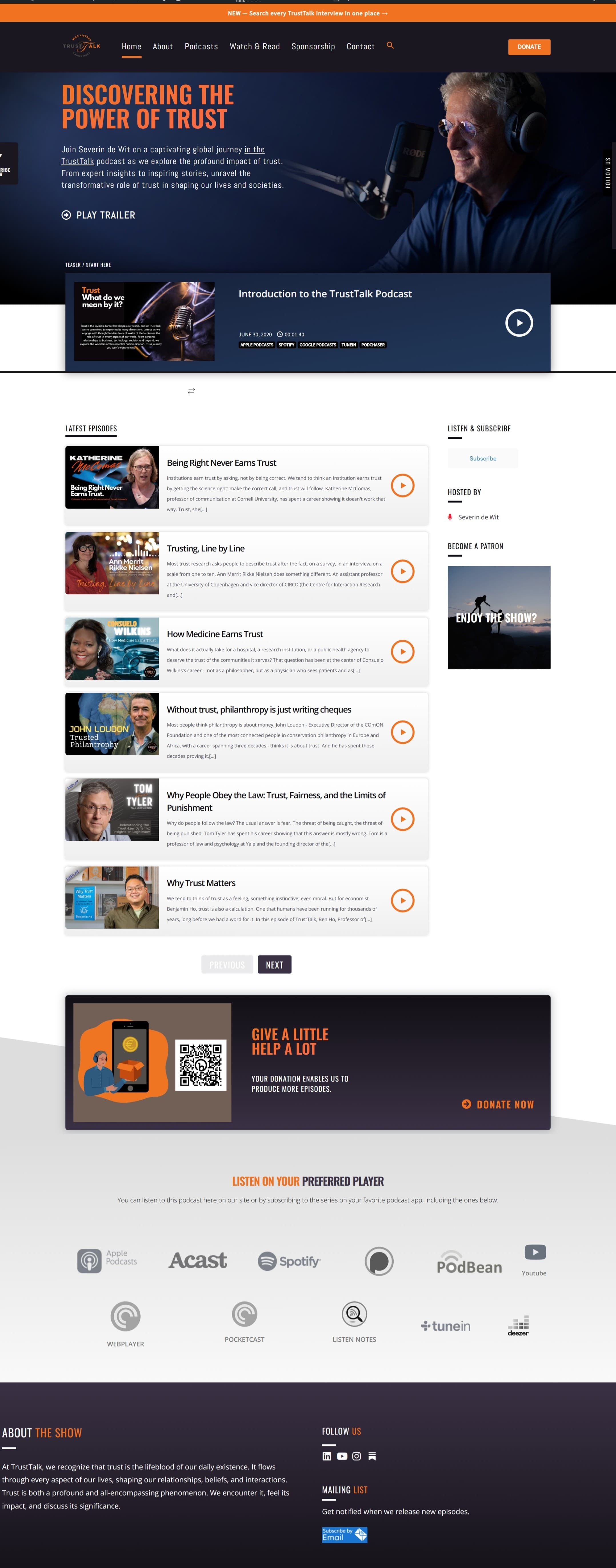 TrustTalk full page screenshot